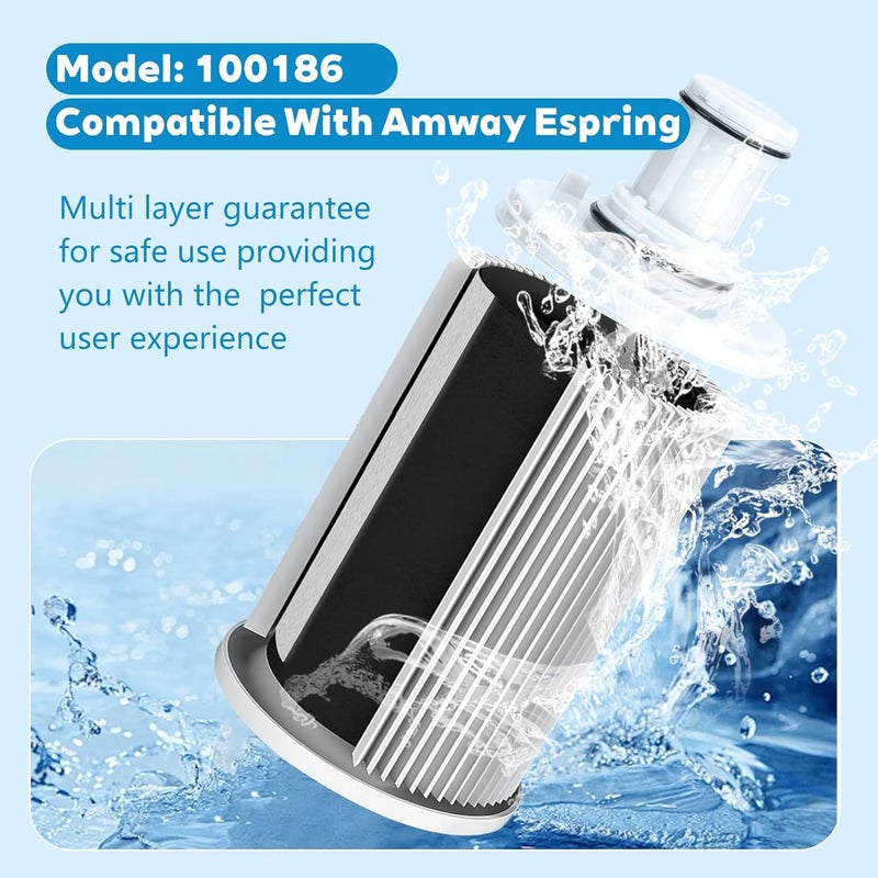 phabcf New 100186 Compatible With Amway Espring Replacement Filters，Used Continuously For 1 Year Or 5000 Liters. 100186 Water Filter Comes With Instruction Manual And Saves Costs - Image 2